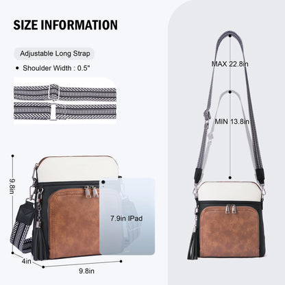 Tassel Charm Crossbody Bag for Women