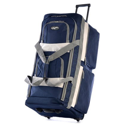 Olympia 22 Max Wheeled Duffel: 8-Pocket Water-Resist