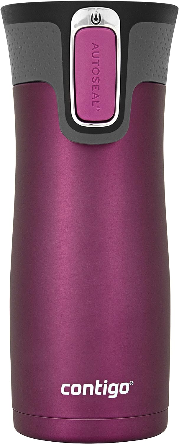 West Loop Stainless Steel Vacuum-Insulated Travel Mug with Spill-Proof Lid, Keeps Drinks Hot up to 5 Hours and Cold up to 12 Hours, 16oz Steel/Black - Premium Water Bottle from Visit the Contigo Store - Just $34.99! Shop now at Handbags Specialist Headquarter
