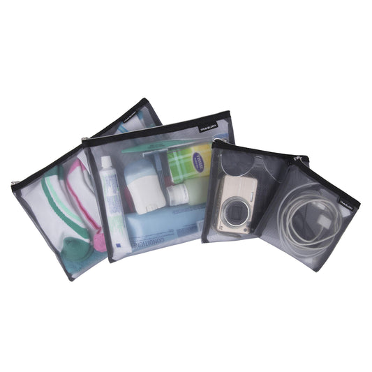 Travelon Gray Mesh Pouches Set of 4 - Compact & Versatile