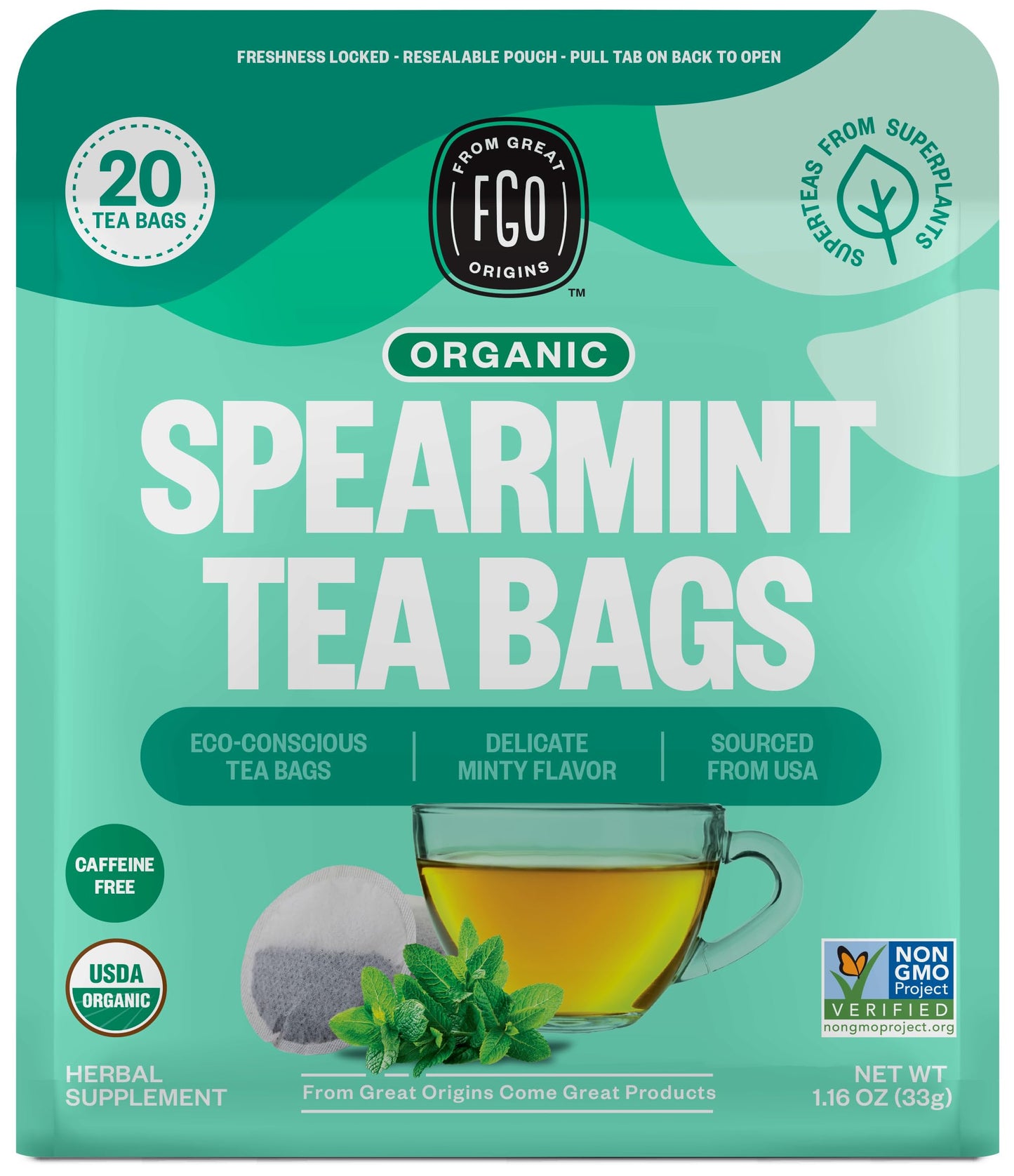ElderZen Organic Tea - Caffeine-Free Eco Bags