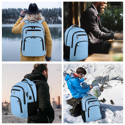 SecureSlim Laptop Backpack with USB & Water Resistance