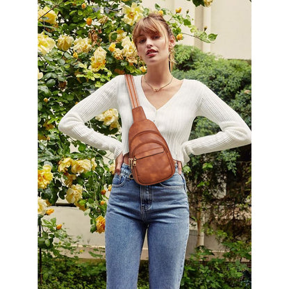 BOSTANTEN Chic Leather Crossbody Sling Bag
