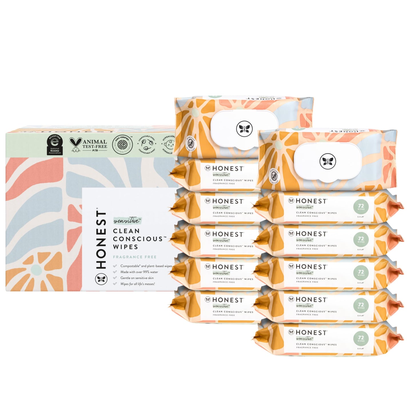 EcoGentle Multi-Use Wipes for Sensitive Skin