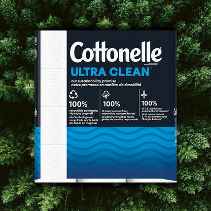 Cottonelle Ultra Clean Toilet Paper: 18 Mega Rolls (72 Regular Rolls), 284 Sheets Each