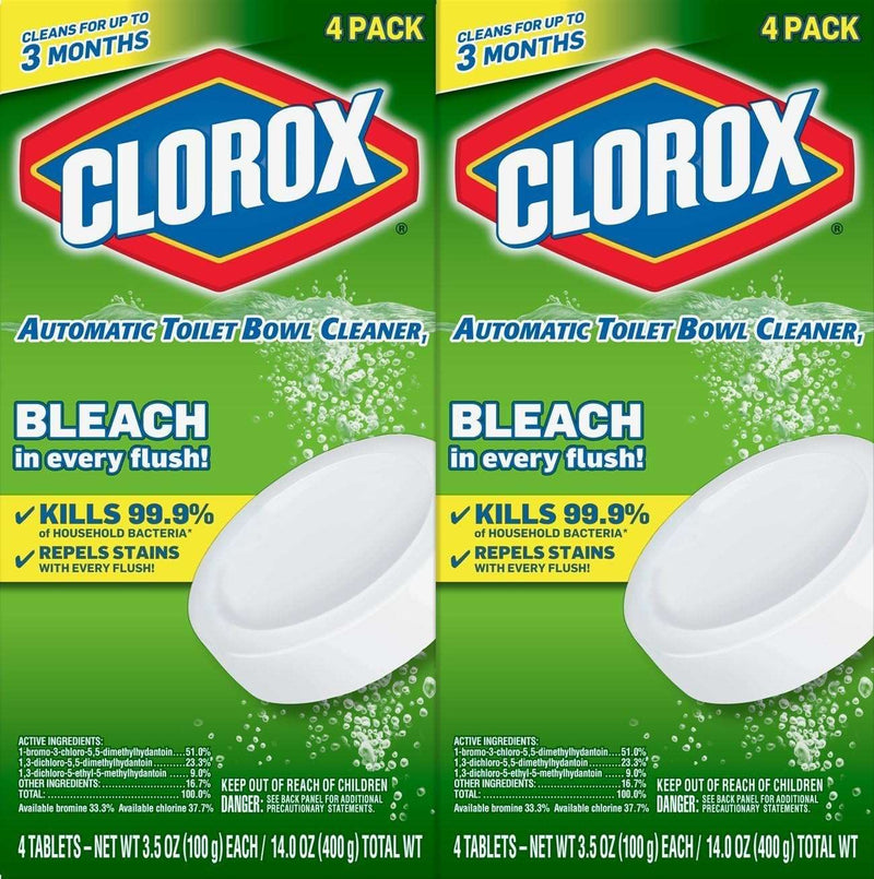 Clorox Ultra Clean Toilet Tablets Bleach & Blue, Rain Clean, 4 Ct (Package May Vary) - Premium Bath and body from Visit the Clorox Store - Just $20.99! Shop now at Handbags Specialist Headquarter