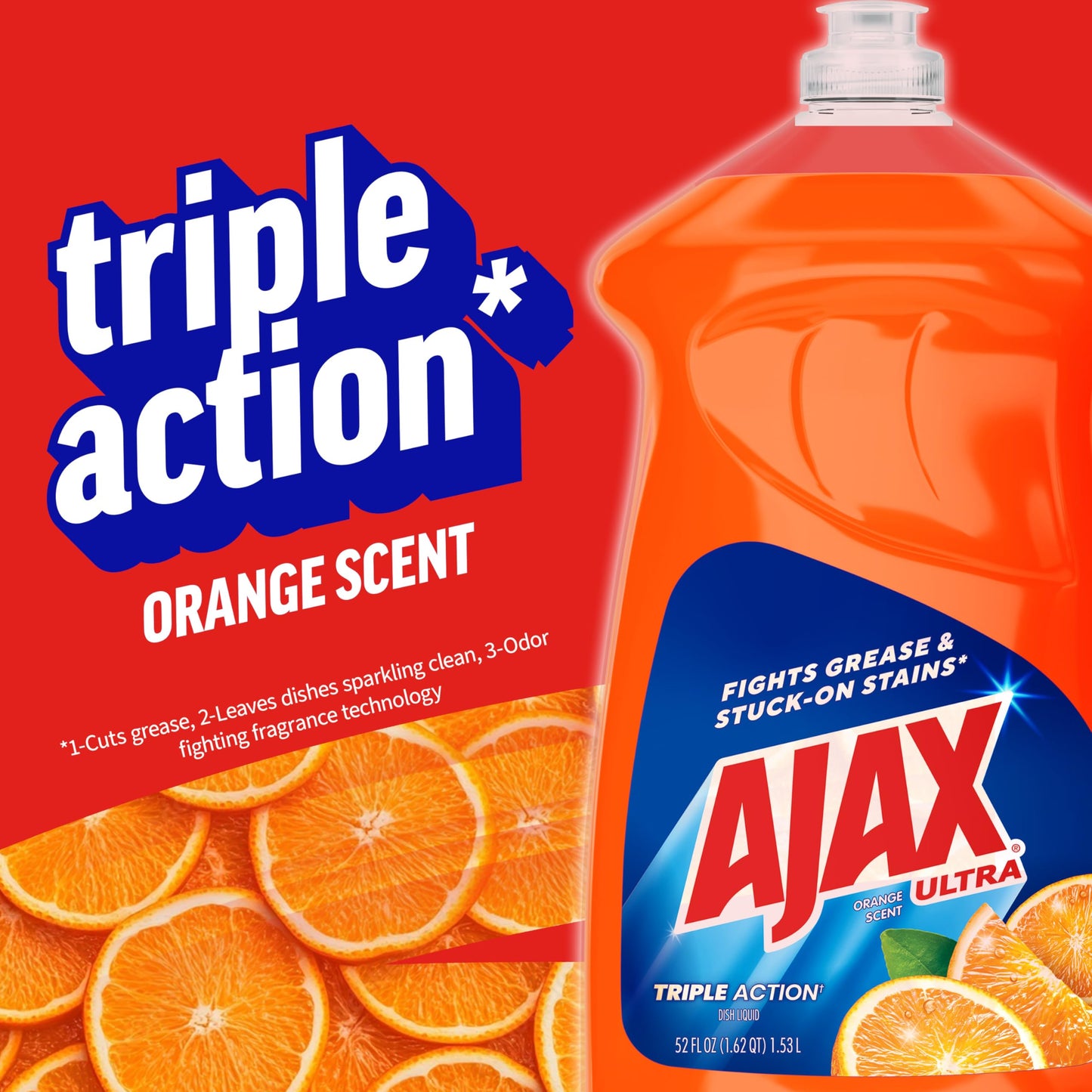 Ajax Triple Orange Dish Soap - 90 fl oz