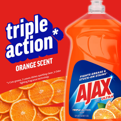 Ajax Triple Orange Dish Soap - 90 fl oz