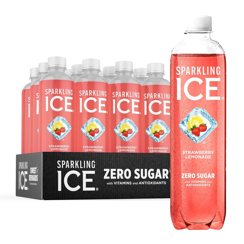 Sparkling Ice, Black Raspberry Sparkling Water, Zero Sugar Flavored Water, with Vitamins and Antioxidants, Low Calorie Beverage, 17 fl oz Bottles (Pack of 12) - Premium Grocery & Gourmet Food from Visit the Sparkling Ice Store - Just $18.99! Shop now at Handbags Specialist Headquarter