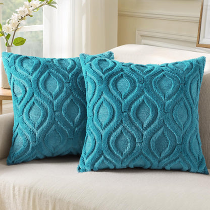 Farmhouse Faux Wool Pillow Covers