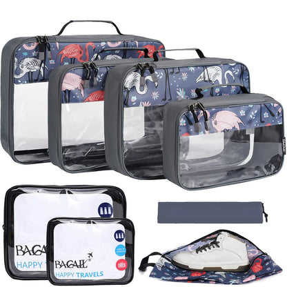 BAGAIL Travel Cubes: 8/9 Set Packing Organizers