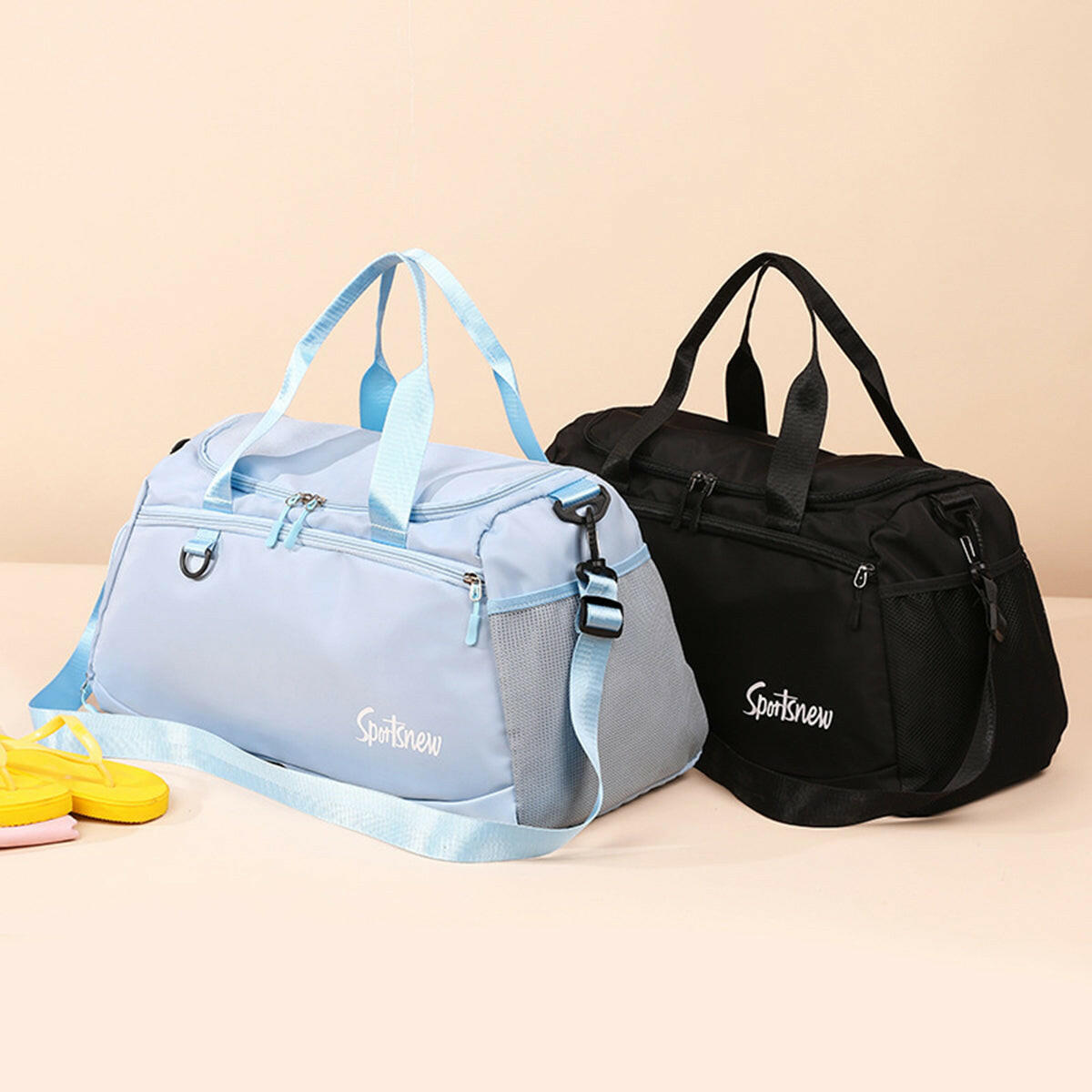 Multi Pockets Nylon Travel Bag - Premium Luggage Travel Bags from Trendsi - Just $39.99! Shop now at Handbags Specialist Headquarter