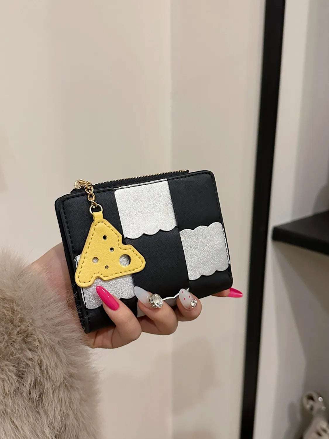 PU Leather Color Block Wallet - Premium Wallet from Trendsi - Just $27.99! Shop now at Handbags Specialist Headquarter