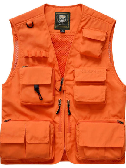 Men's Full Size Mesh  Zip Up Vest Plus Size - Premium  from Trendsi - Just $46.12! Shop now at Handbags Specialist Headquarter