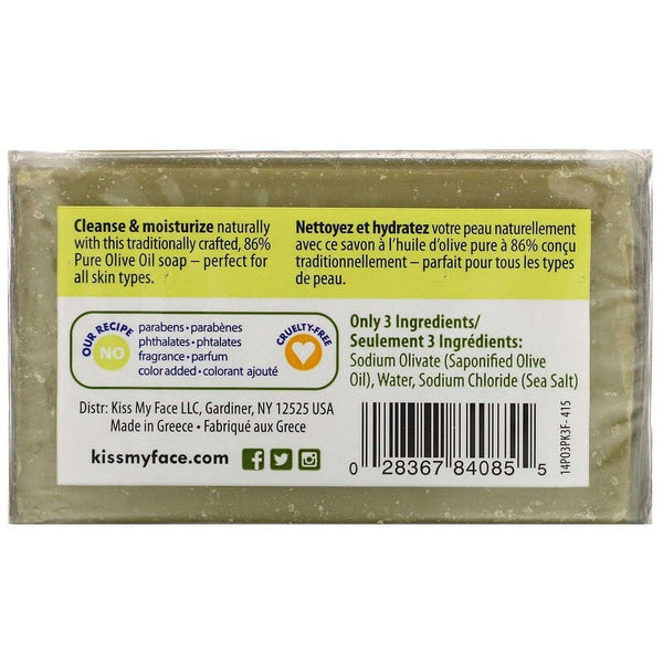 Kiss My Face, Pure Olive Oil Soap, Fragrance Free, 3 Bars, 4 oz - Premium Soap from Kiss My Face - Just $23.99! Shop now at Handbags Specialist Headquarter