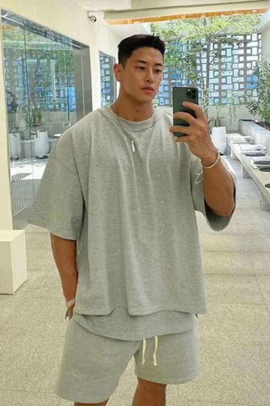 Men's Plus Size Round Neck Half Sleeve T-Shirt - Premium Men's T Shirt from Trendsi - Just $24.60! Shop now at Handbags Specialist Headquarter