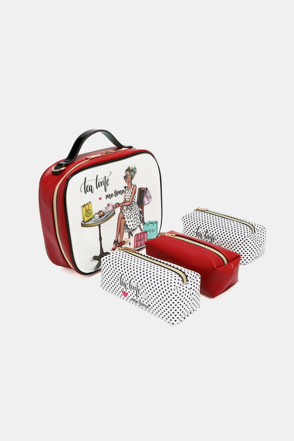 Nicole Lee USA Printed Handbag with Three Pouches - Premium Handbags from Trendsi - Just $39! Shop now at Handbags Specialist Headquarter