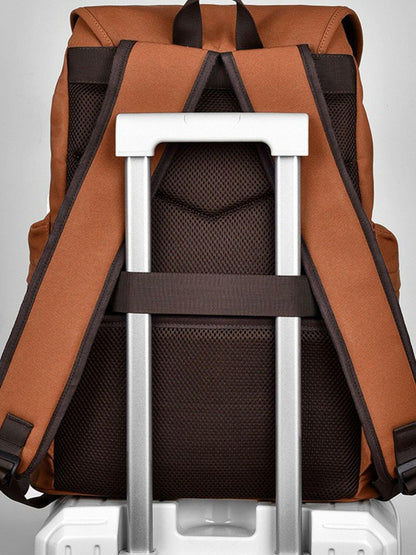 Multi Pockets Adjustable Strap Canvas Backpack Bag.