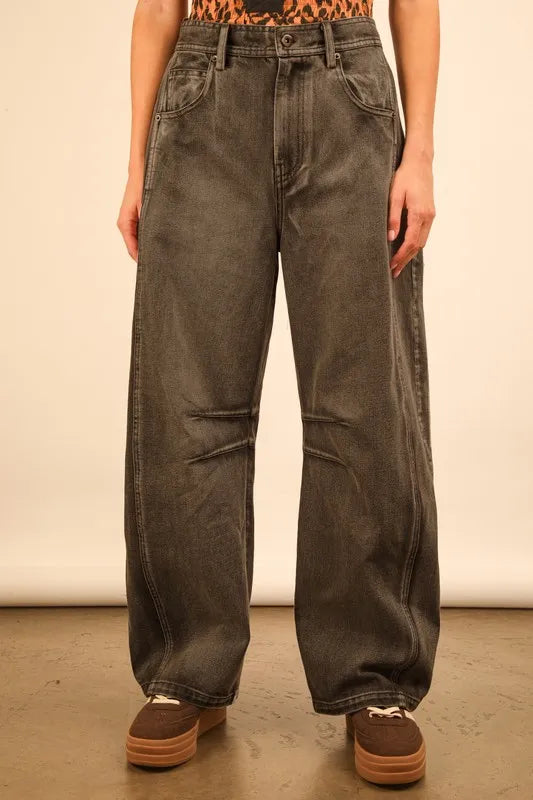 VERY J Wide Leg Comfy Jeans - Premium Women / Jeans & Denim from Trendsi - Just $46.64! Shop now at Handbags Specialist Headquarter