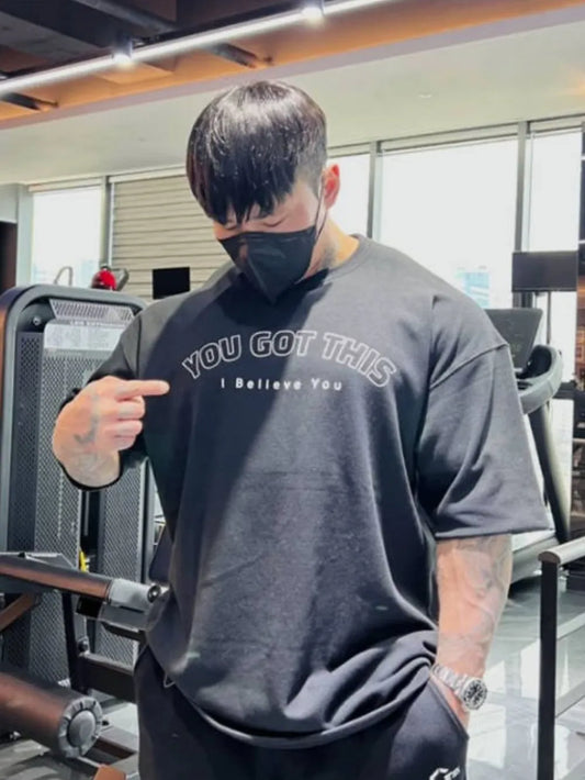 Men's Plus Size Round Neck Letter Graphic T-Shirt - Premium Men's T Shirt from Trendsi - Just $23.80! Shop now at Handbags Specialist Headquarter