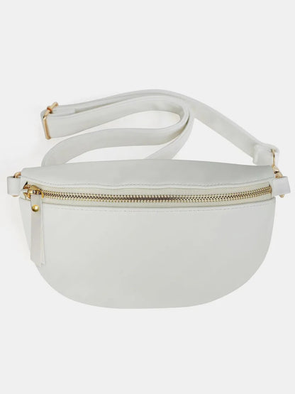 PU Leather Adjustable Strap Crossbody Bag - Premium Crossbody Bag from Trendsi - Just $34.99! Shop now at Handbags Specialist Headquarter