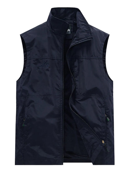 Men's Plus Size Zip Up Vest - Premium  from Trendsi - Just $41.96! Shop now at Handbags Specialist Headquarter
