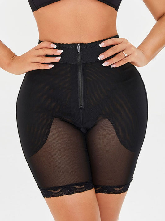 Full Size High-Waisted Lace Trim Shaping Shorts - Premium Bottoms from Trendsi - Just $27! Shop now at Handbags Specialist Headquarter
