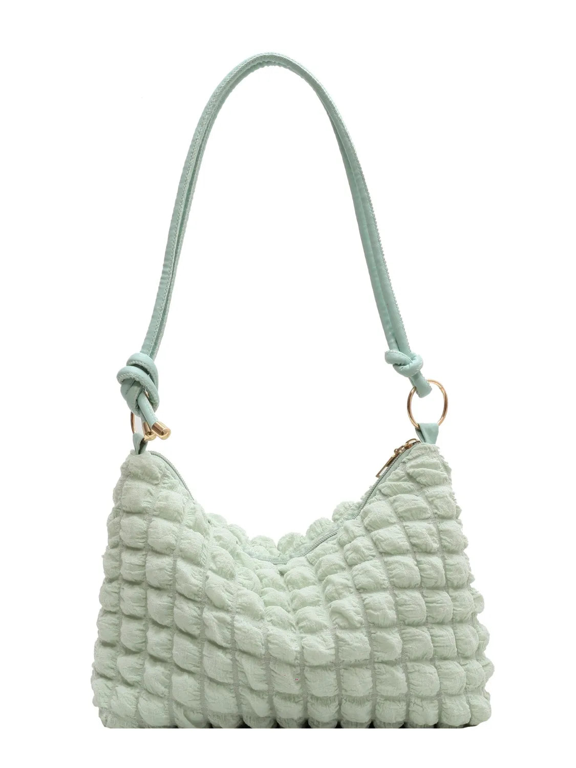 Quilted Bubble Textured Shoulder Bag.