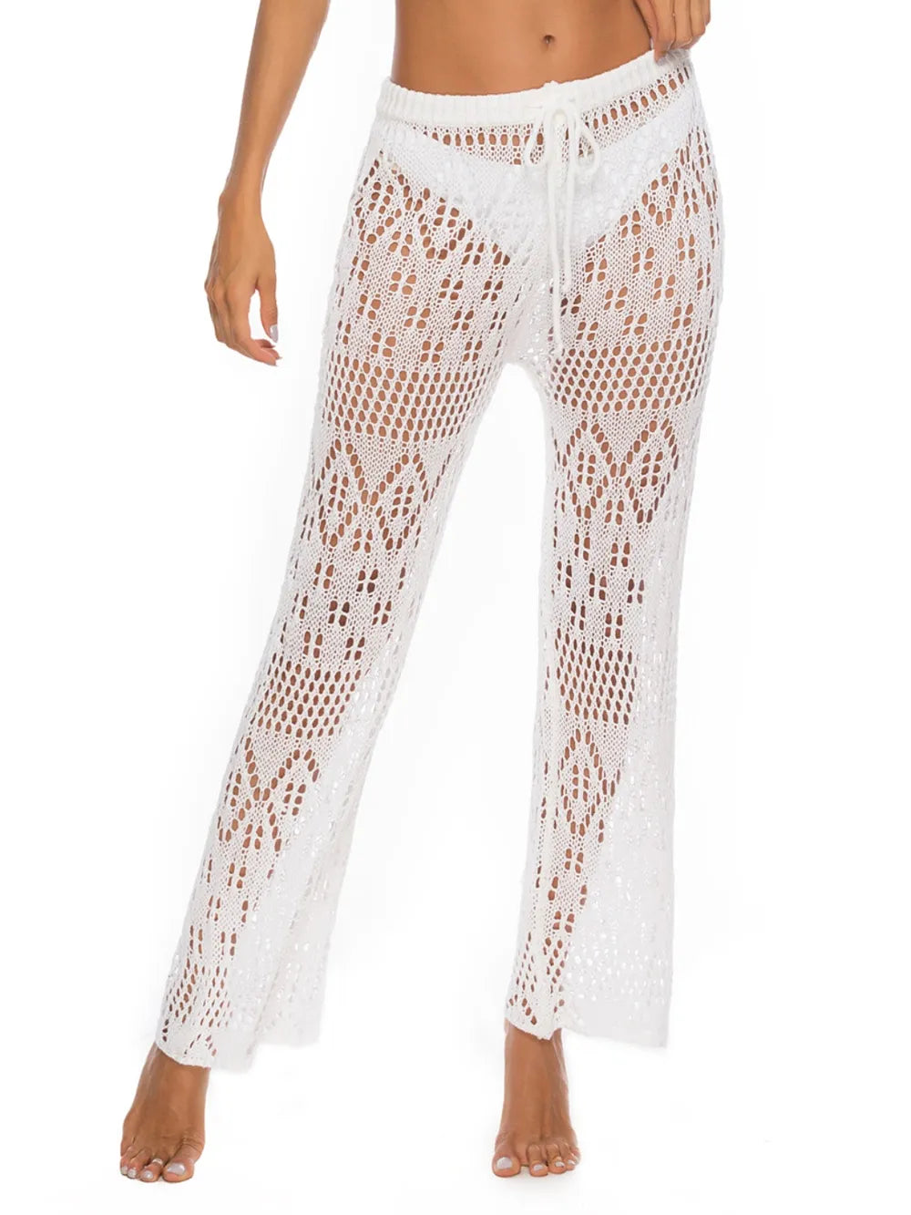 Cutout Straight Swim Pants - Premium Bottoms from Trendsi - Just $25! Shop now at Handbags Specialist Headquarter