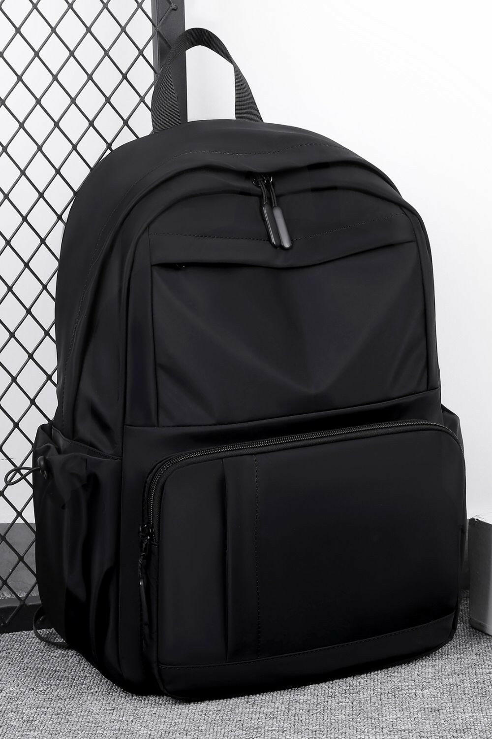Multi-Pockets Solid Color Backpack Bag.