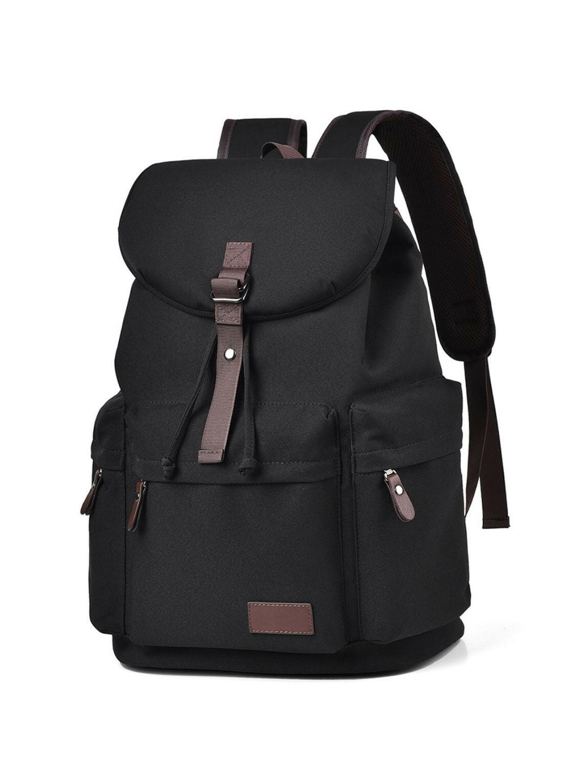 Multi Pockets Adjustable Strap Canvas Backpack Bag.
