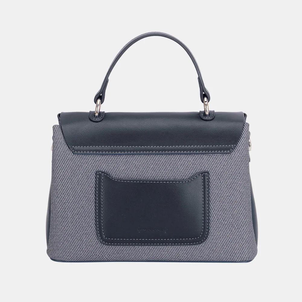 David Jones Striped Contrast Handbag - Premium Handbags from Trendsi - Just $43.99! Shop now at Handbags Specialist Headquarter