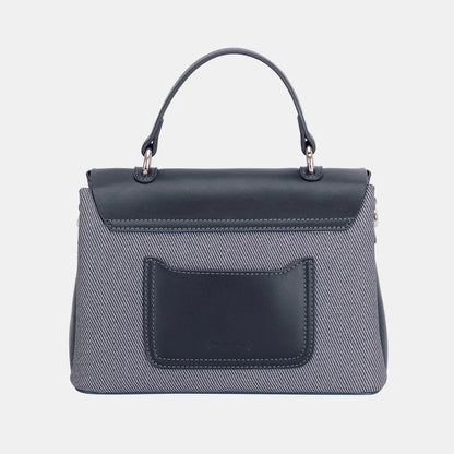 David Jones Striped Contrast Handbag - Premium Handbags from Trendsi - Just $43.99! Shop now at Handbags Specialist Headquarter