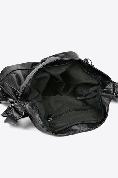 PU Leather Shoulder Bag.