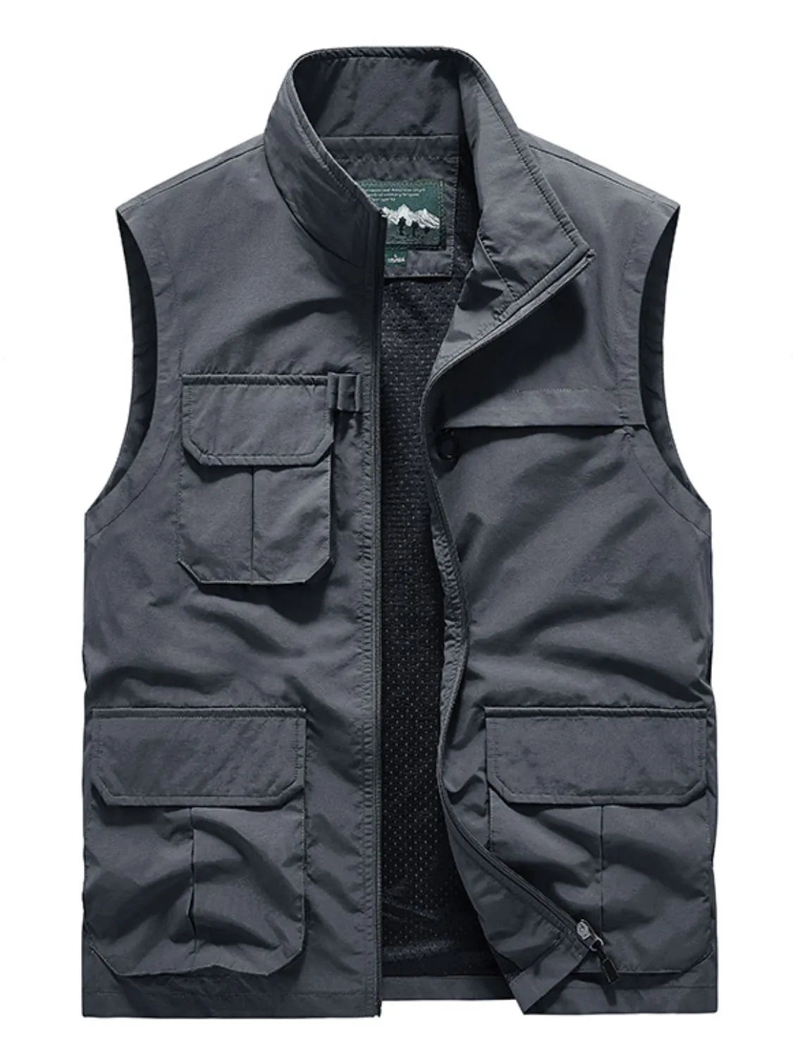 Men's Plus Size Zip Up Vest - Premium  from Trendsi - Just $48.68! Shop now at Handbags Specialist Headquarter