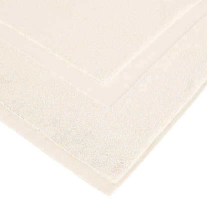 Soft Silver Banded Bath Rug Mat