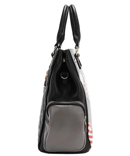 Nicole Lee USA Eco-Leather Handbag with Side Pockets - Premium Tote Bag from Trendsi - Just $55.99! Shop now at Handbags Specialist Headquarter