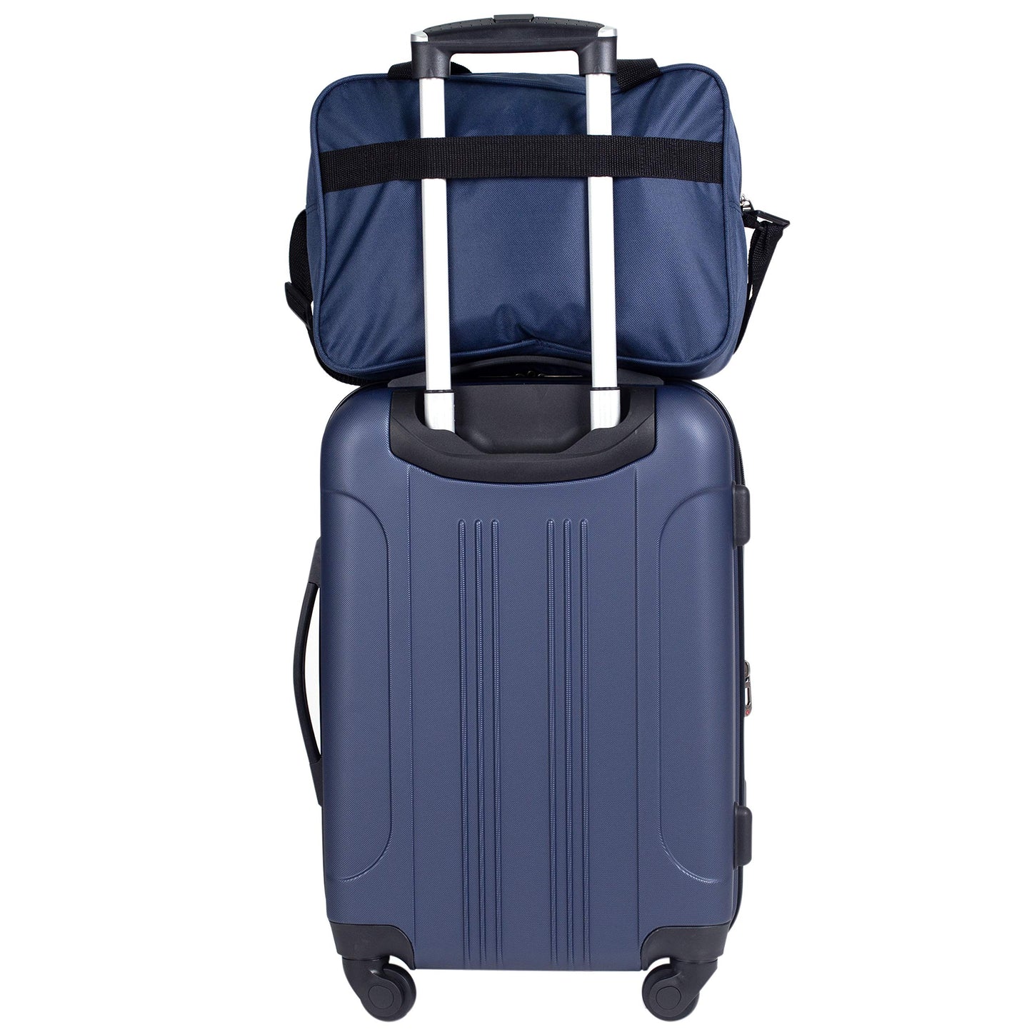 Rose Gold Hardside Luggage Set - 4-Piece Travel Kit
