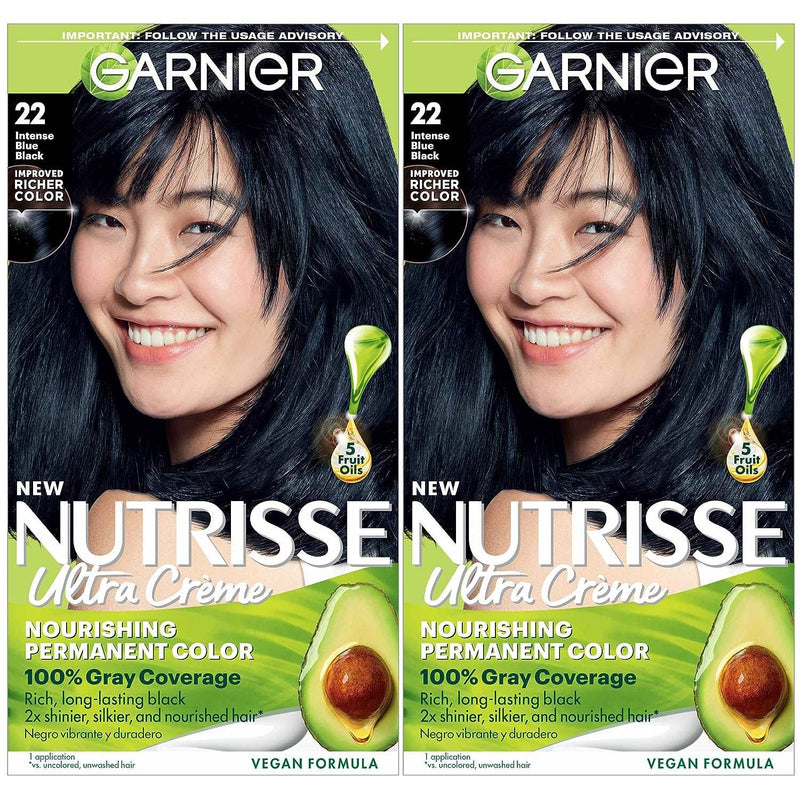 Garnier Hair Color Nutrisse Nourishing Creme, 11 Blackest Black (Peppercorn) Permanent Hair Dye, 2 Count (Packaging May Vary) - Premium Health Care from Visit the Garnier Store - Just $8.99! Shop now at Handbags Specialist Headquarter