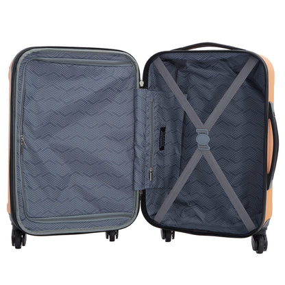 Rose Gold Hardside Luggage Set - 4-Piece Travel Kit