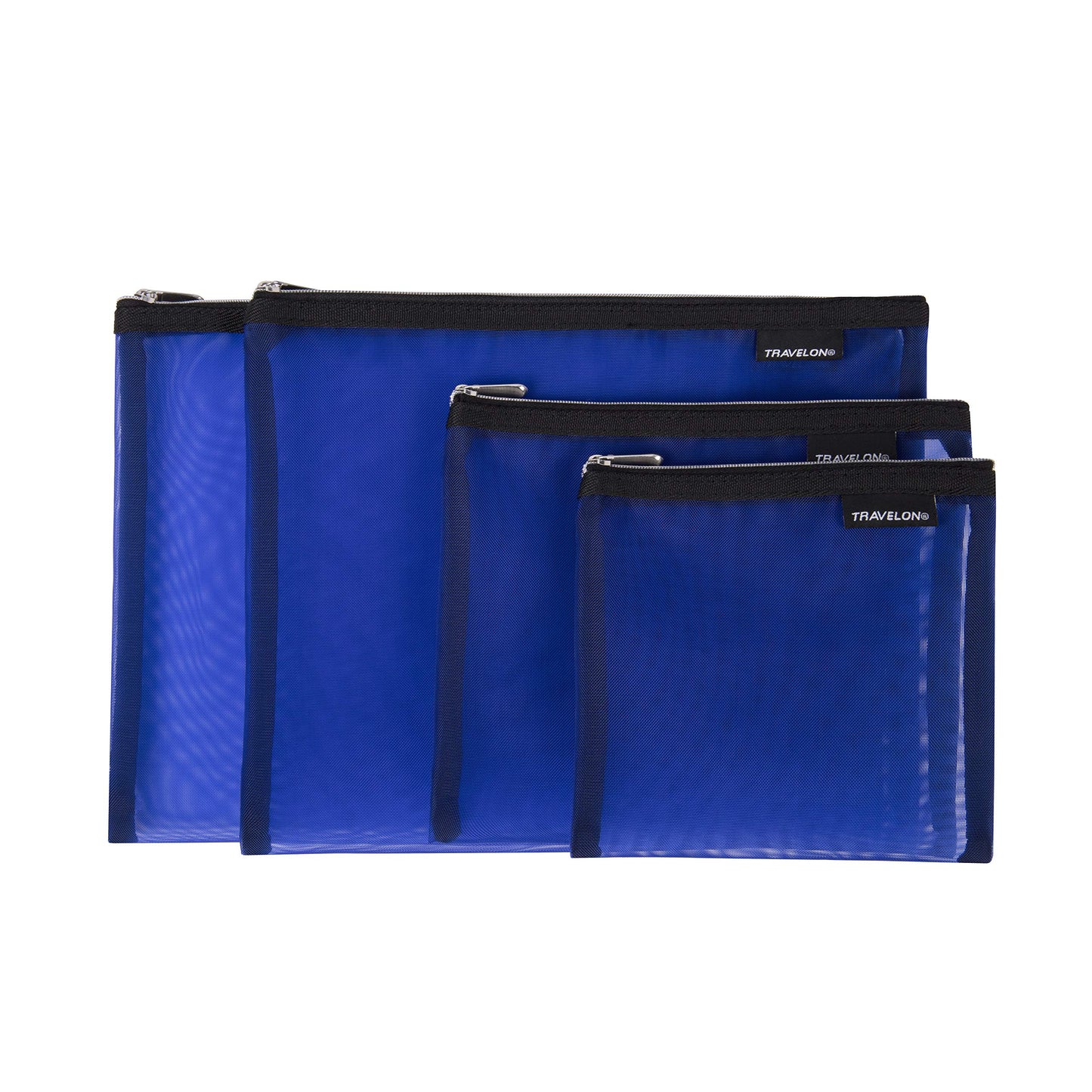 Travelon Gray Mesh Pouches Set of 4 - Compact & Versatile