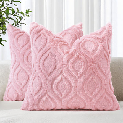 Farmhouse Faux Wool Pillow Covers