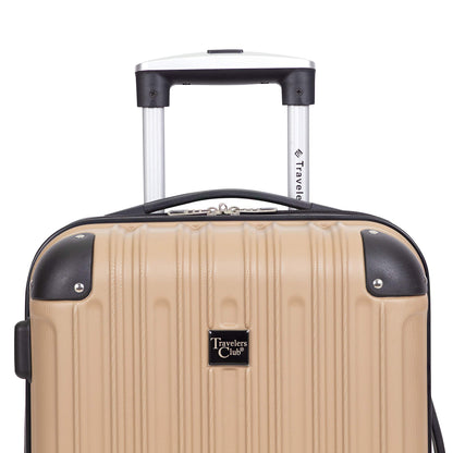 Rose Gold Hardside Luggage Set - 4-Piece Travel Kit