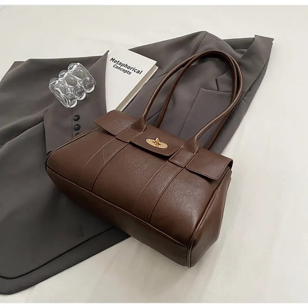 PU Leather Shoulder Bag - Premium Handbags from Trendsi - Just $46.99! Shop now at Handbags Specialist Headquarter