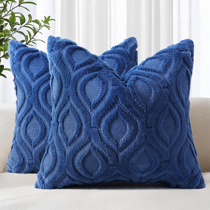 Farmhouse Faux Wool Pillow Covers