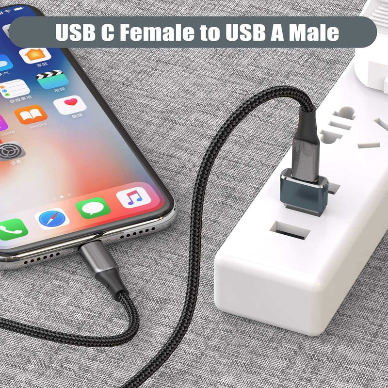 Basesailor USB to USB C Adapter 2Pack,USB C Female to A Male OTG Charger Type C Converter for Apple Watch Ultra iWatch 7 8 9,iPhone 15 14 13 12 Plus Pro Max,AirPods,iPad Air,CarPlay,Samsung Galaxy S23 - Premium Adapters and Cables from Visit the Basesailor Store - Just $14.99! Shop now at Handbags Specialist Headquarter