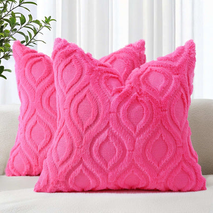Farmhouse Faux Wool Pillow Covers