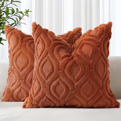 Farmhouse Faux Wool Pillow Covers