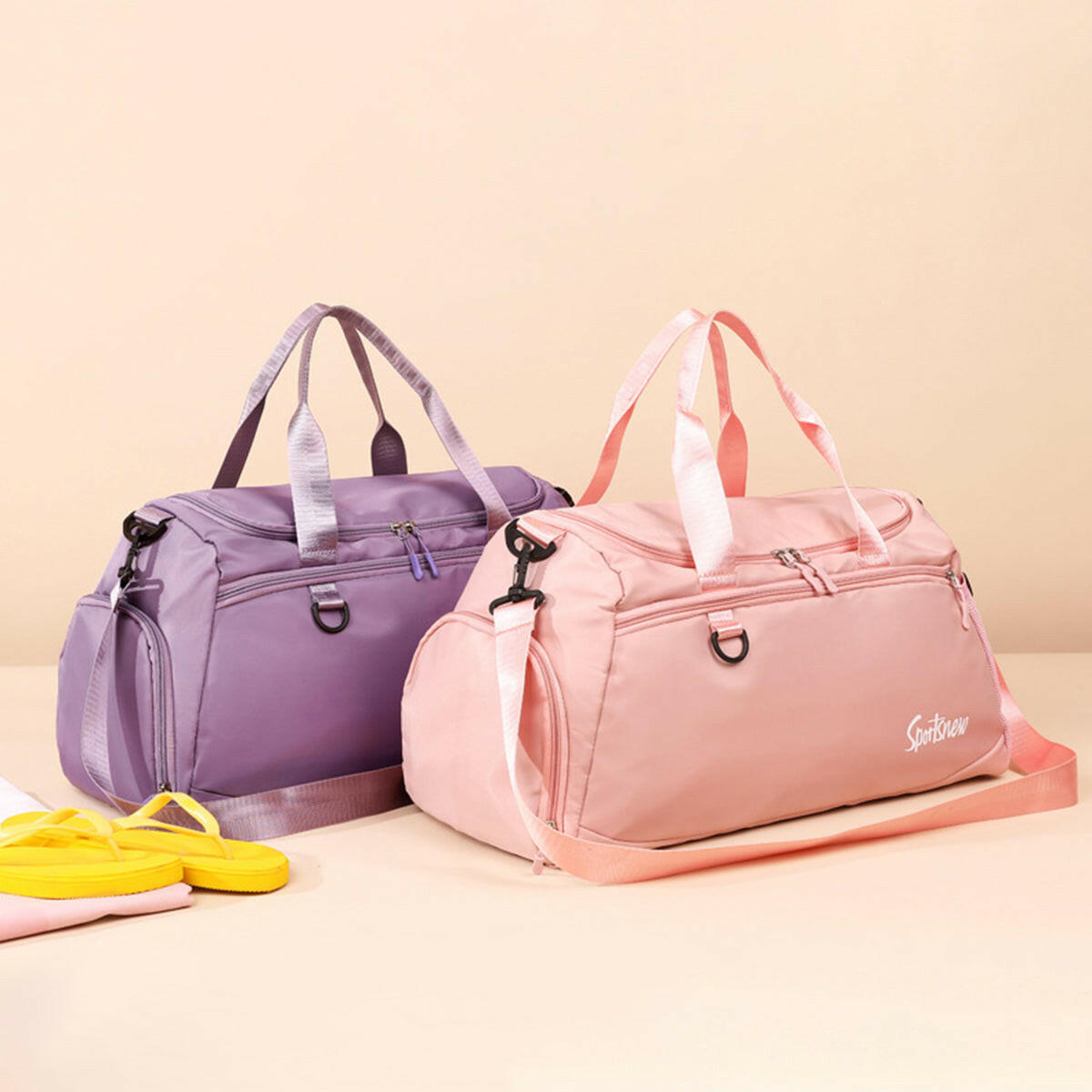 Multi Pockets Nylon Travel Bag - Premium Luggage Travel Bags from Trendsi - Just $39.99! Shop now at Handbags Specialist Headquarter