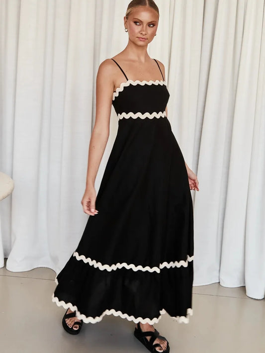 Spaghetti Strap Maxi Dress - Premium Maxi Dress from Trendsi - Just $35.99! Shop now at Handbags Specialist Headquarter